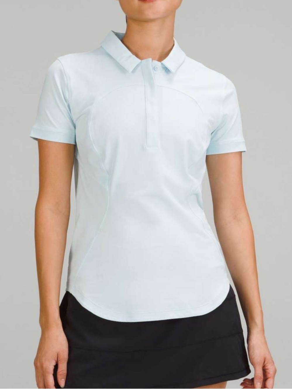 Lululemon Quick-Drying Short Sleeve Polo Shirt Powder Blue